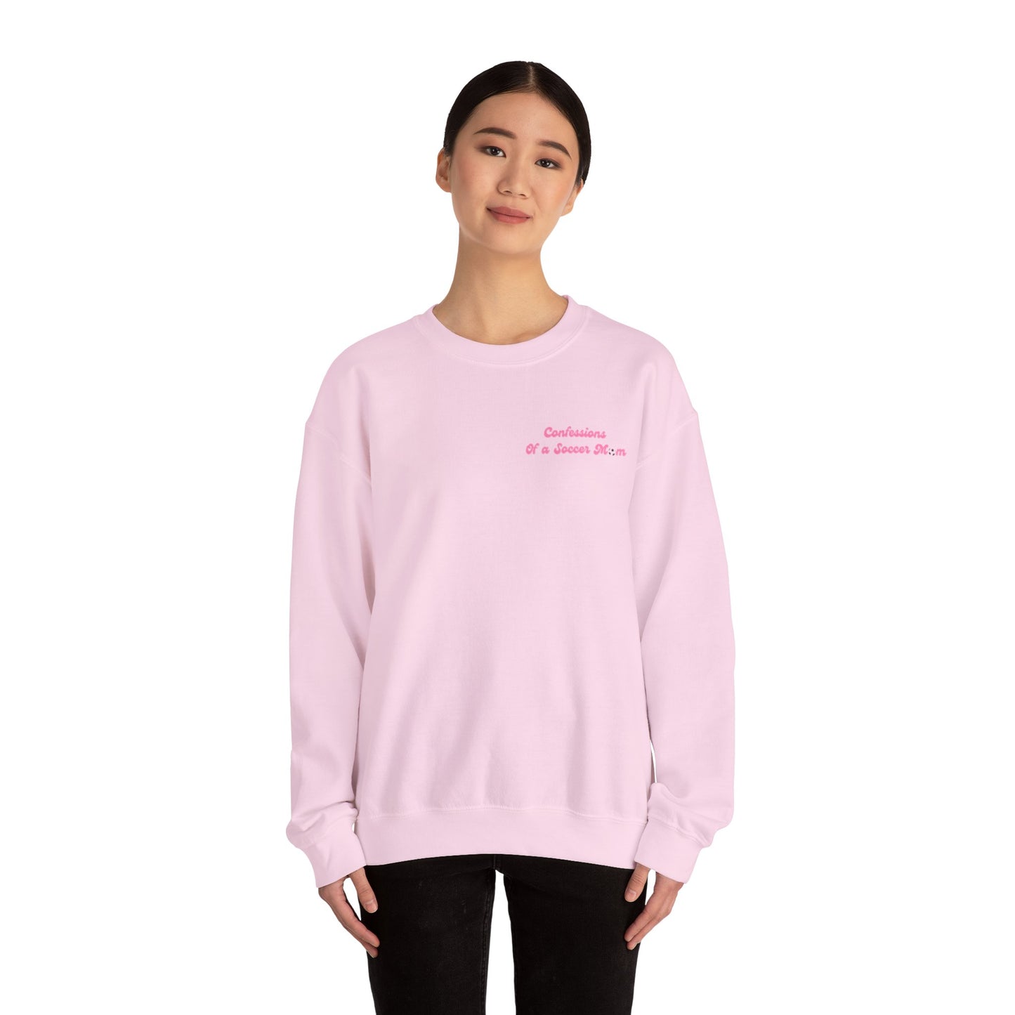 Confessions of a Soccer Mom Logo Crewneck | Unisex Heavy Blend™ Crewneck Sweatshirt