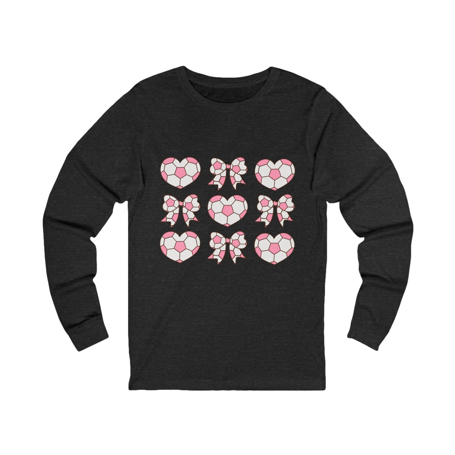 Her Game, My Heart Long Sleeve T Shirt | Unisex Jersey Long Sleeve Tee