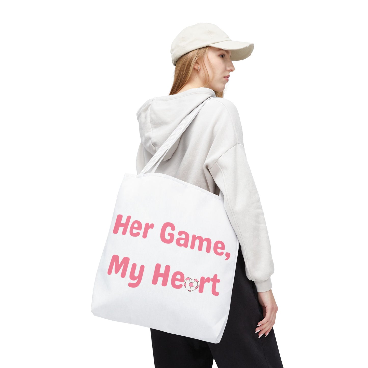 Her Game, My Heart Tote Bag