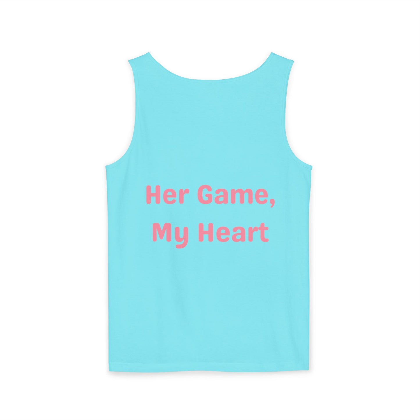 Her Game, My Heart Tank Top | Comfort Colors Tank Top