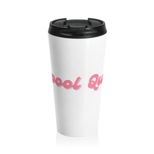 Carpool Queen Travel Mug | White