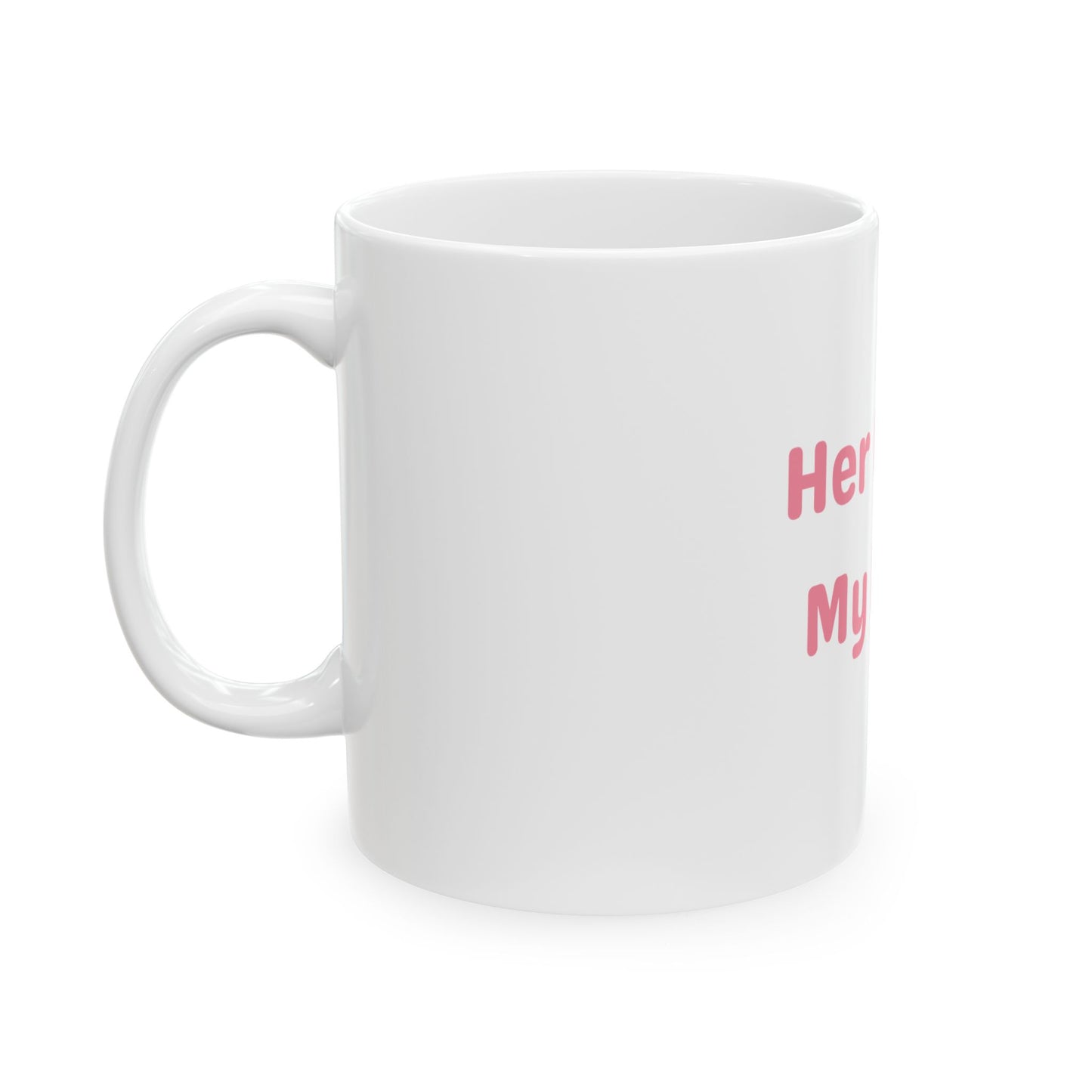 Her Game, My Heart Ceramic Mug | White