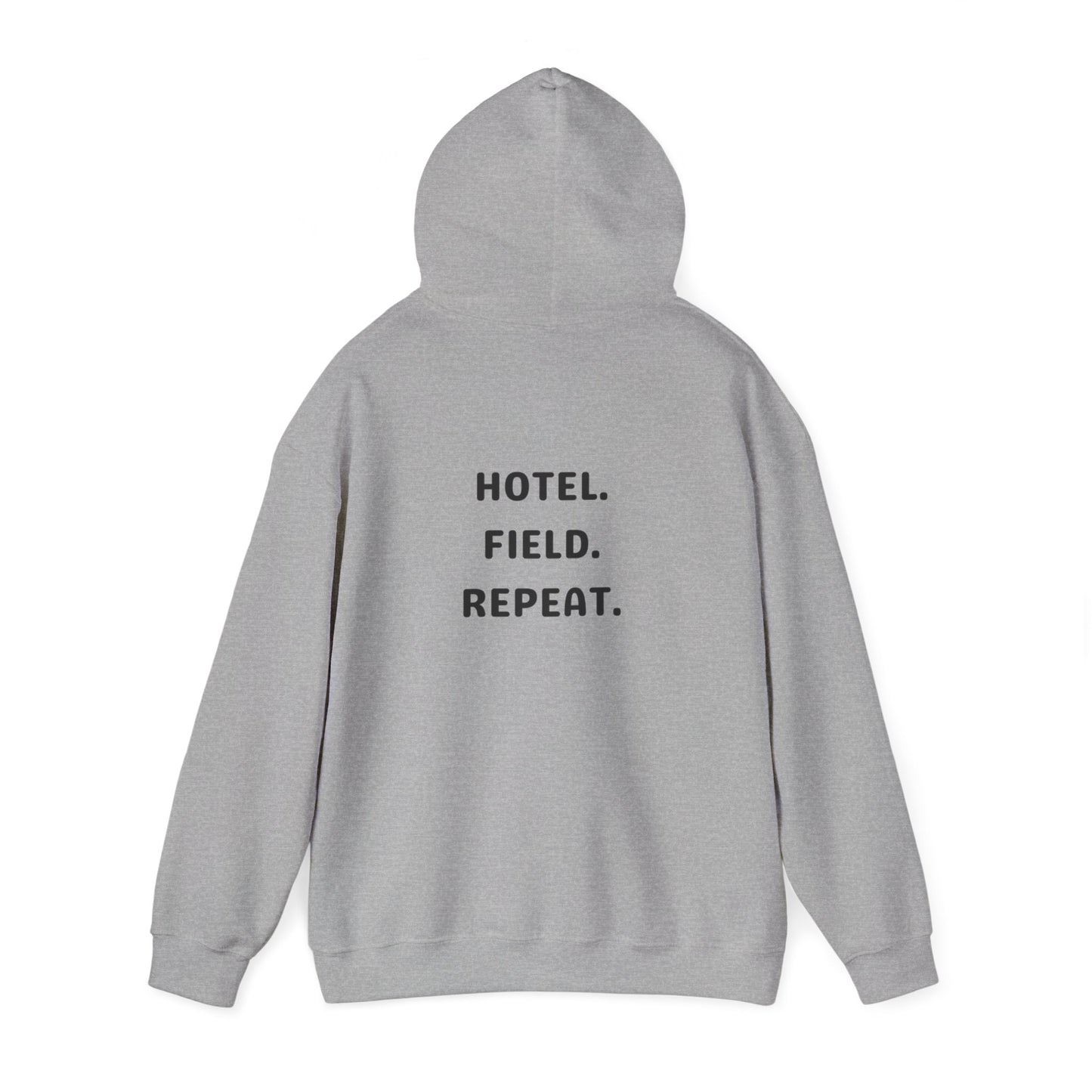 Hotel. Field. Repeat. Hoodie | Unisex Heavy Blend™ Hooded Sweatshirt