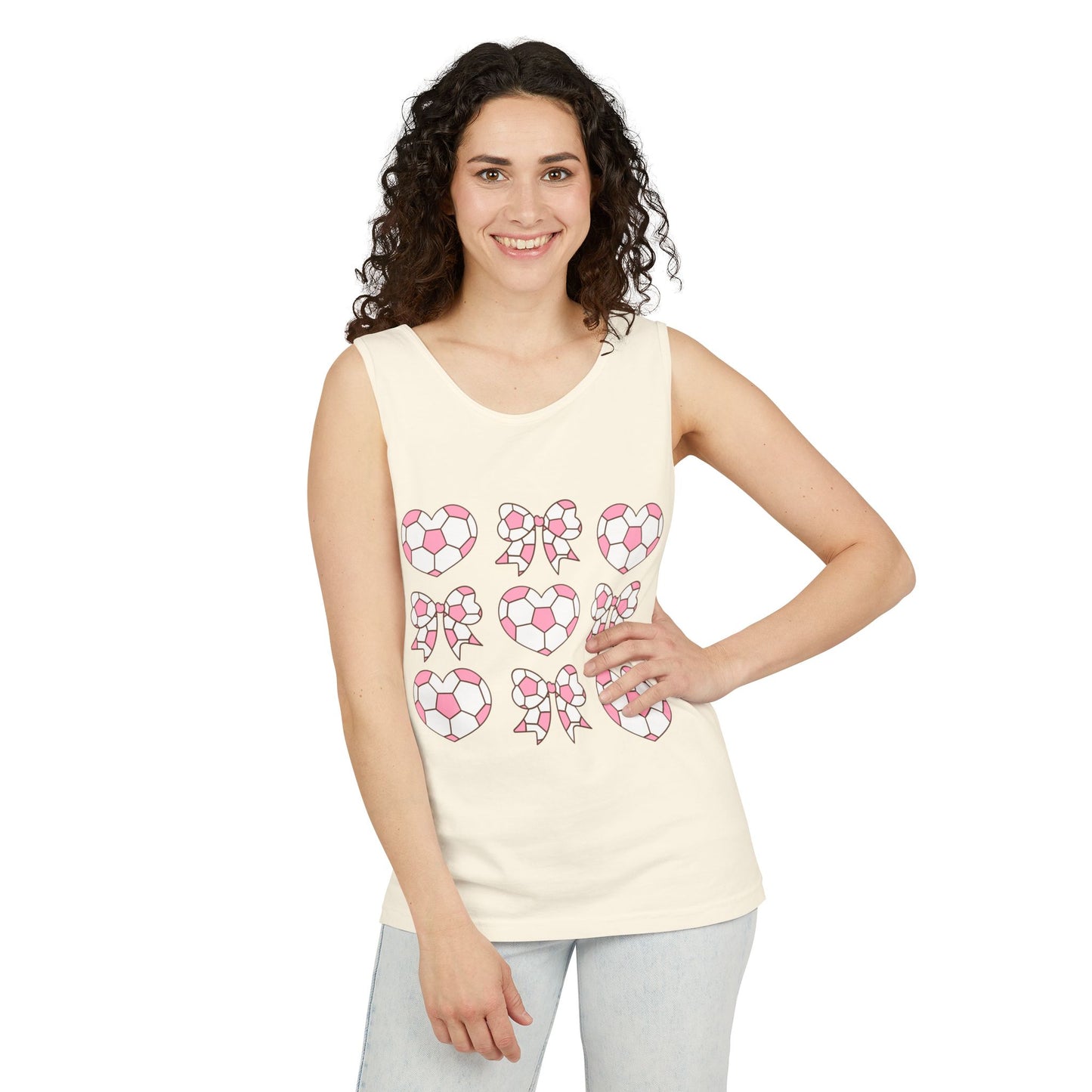 Her Game, My Heart Tank Top | Comfort Colors Tank Top