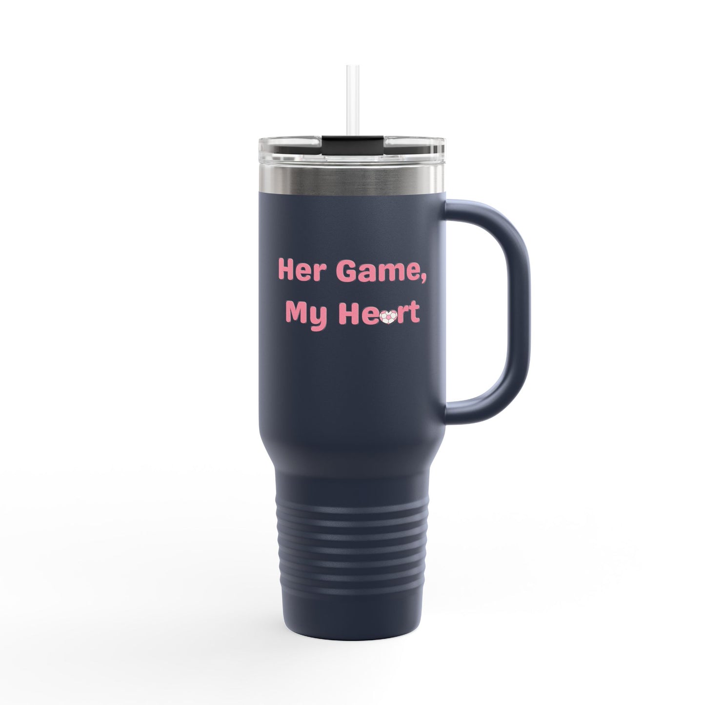 Her Game, My Heart Tumbler | 40oz Insulated Tumbler