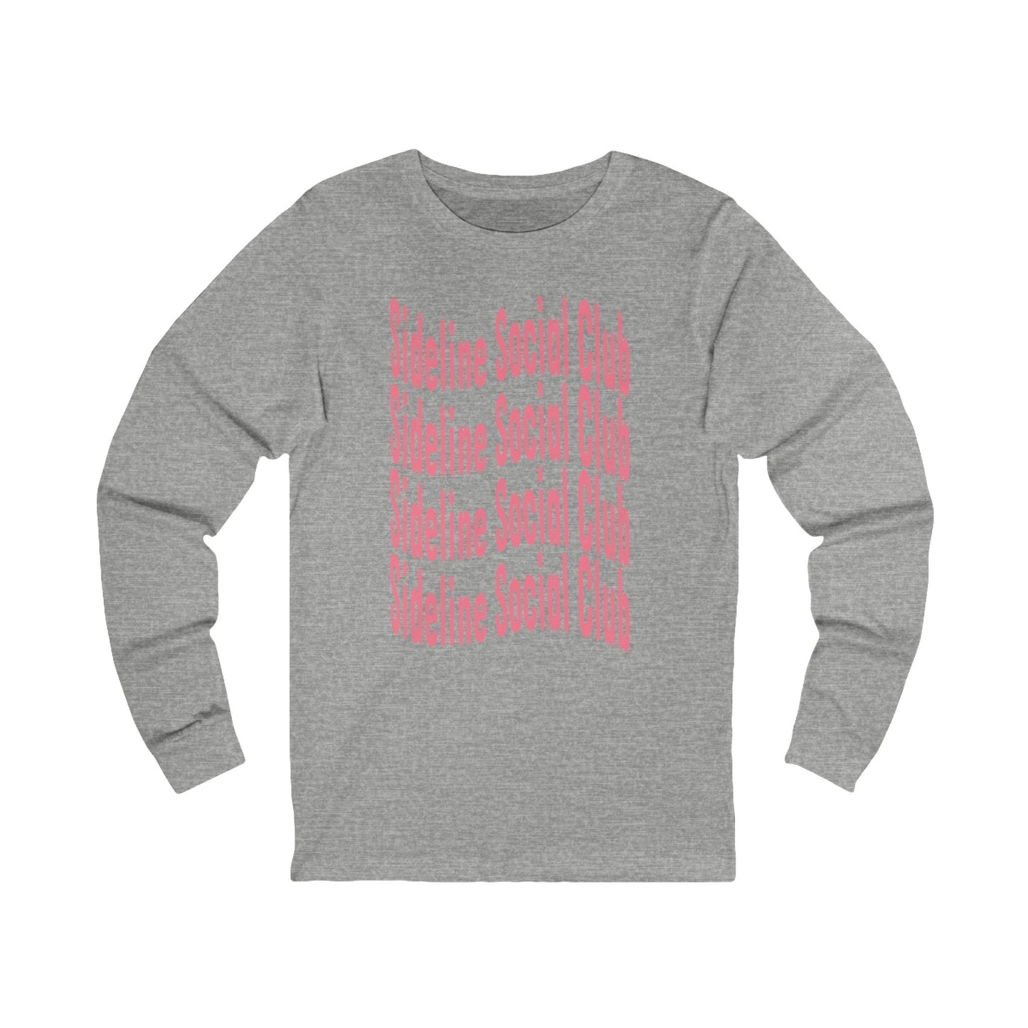 Sideline Social Club Long Sleeve T Shirt | Unisex Jersey Long Sleeve Tee