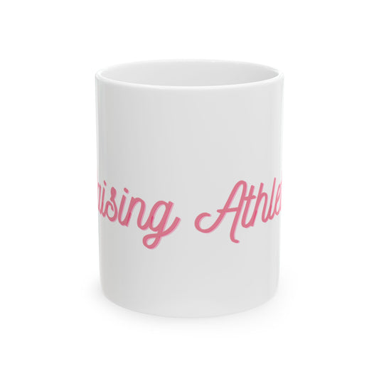 Raising Athletes Ceramic Mug | White