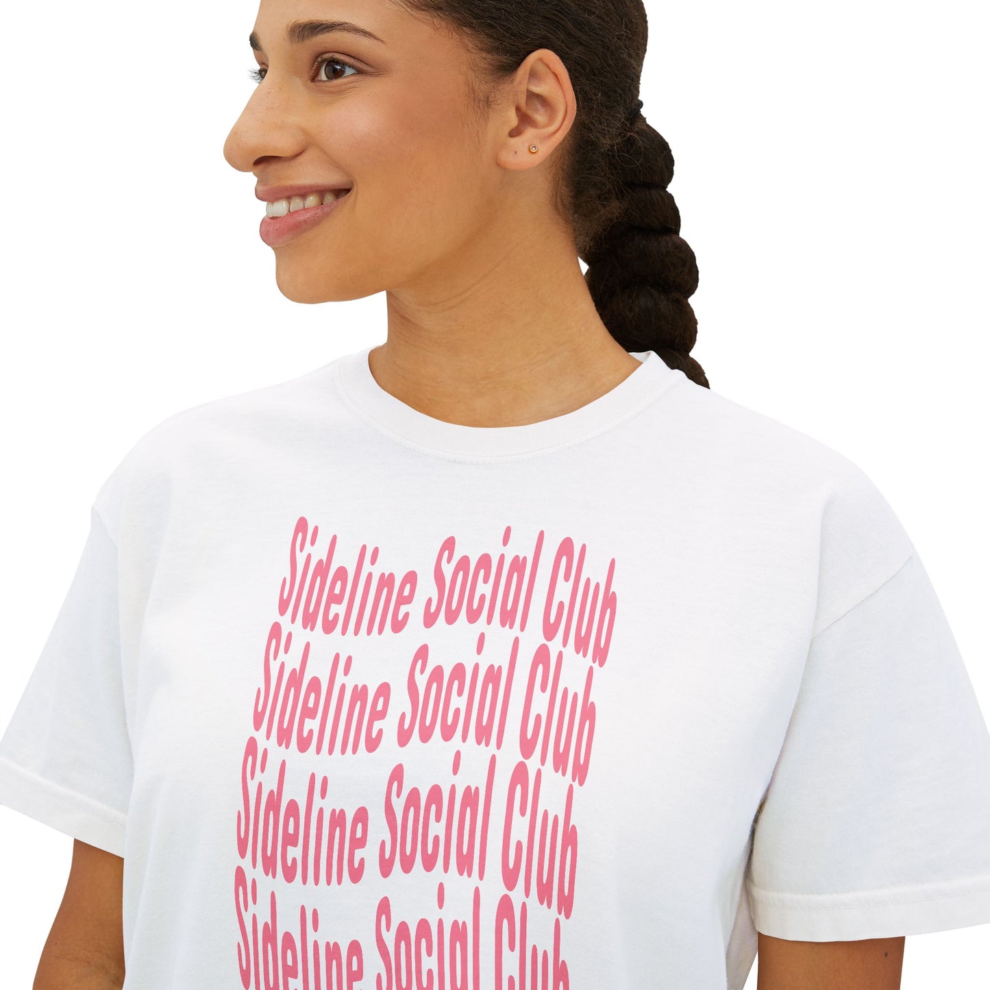 Sideline Social Club Cropped Tee | Comfort Colors Boxy Tee