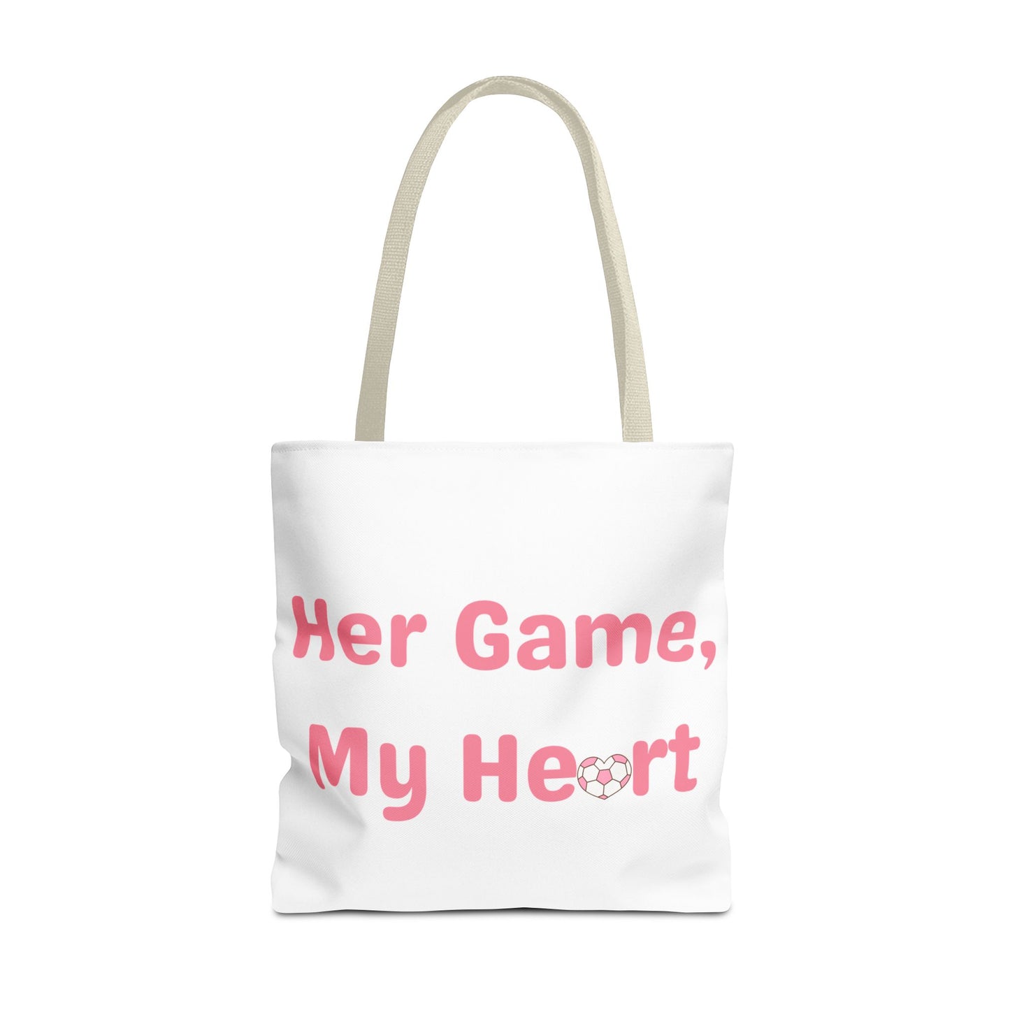 Her Game, My Heart Tote Bag