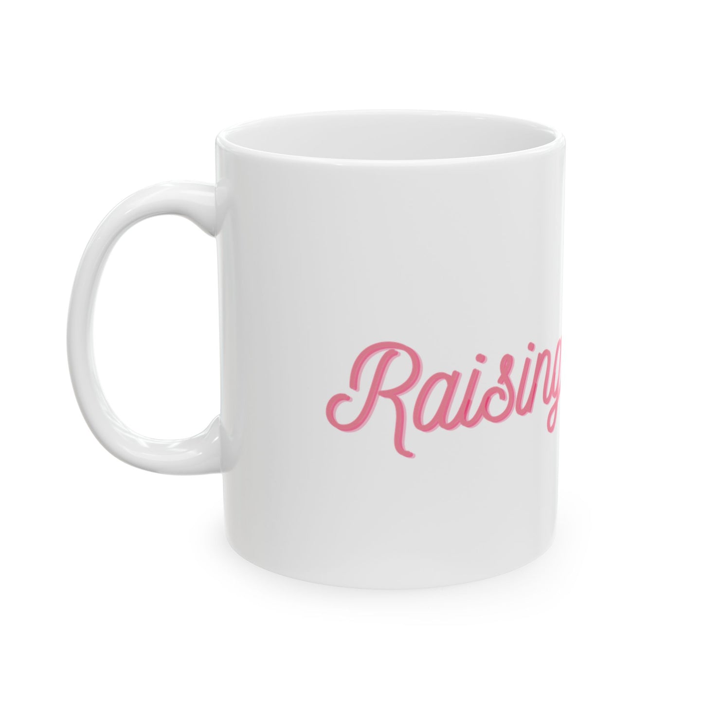 Raising Athletes Ceramic Mug | White