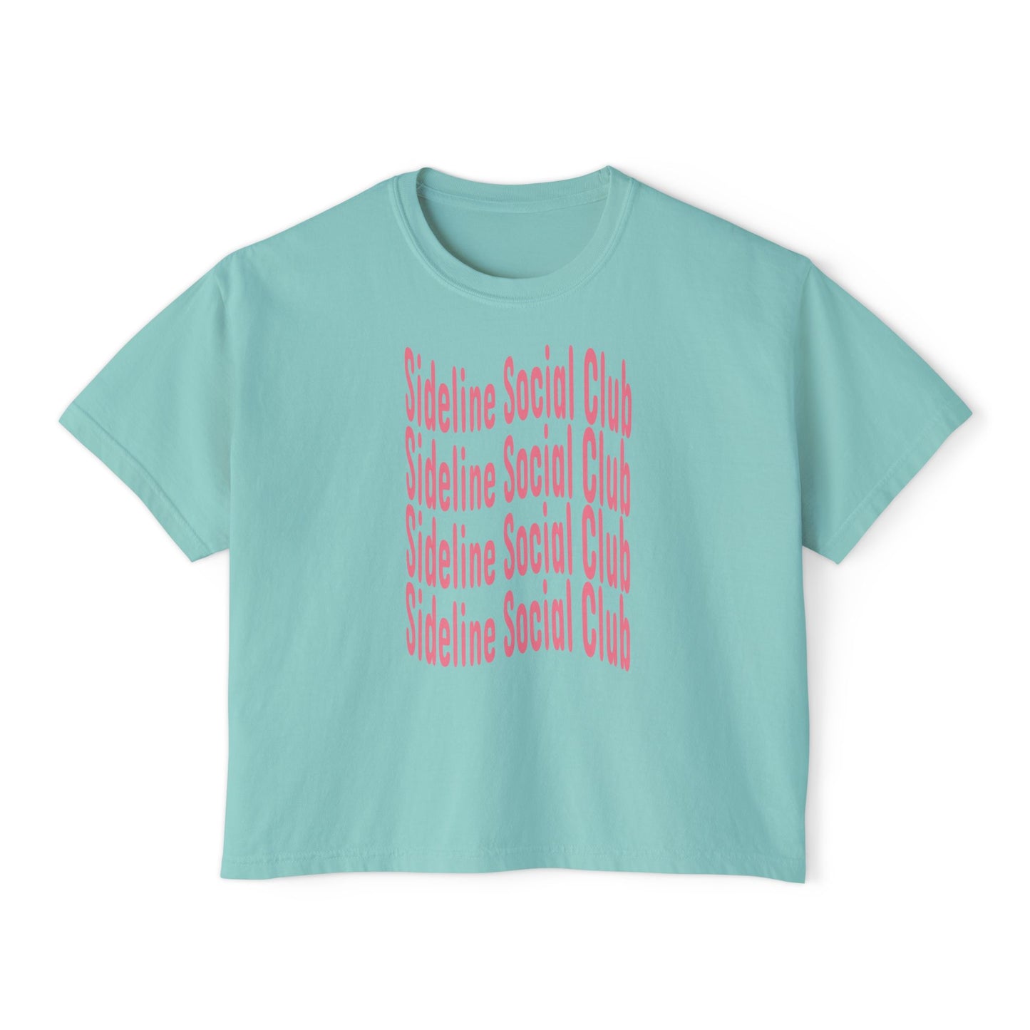 Sideline Social Club Cropped Tee | Comfort Colors Boxy Tee