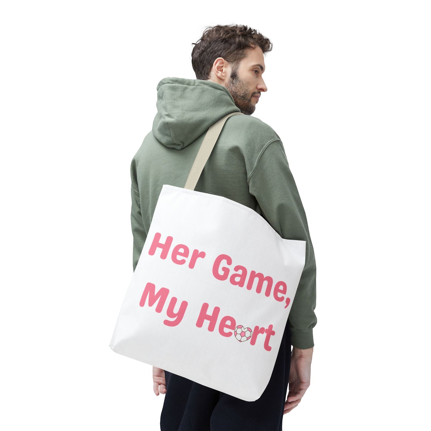 Her Game, My Heart Tote Bag