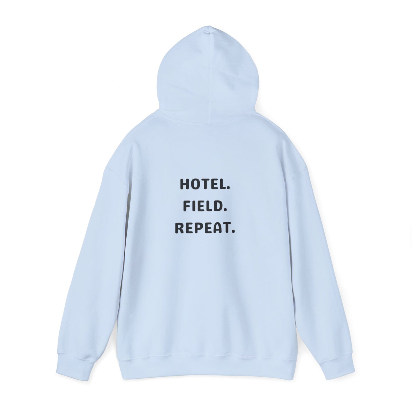 Hotel. Field. Repeat. Hoodie | Unisex Heavy Blend™ Hooded Sweatshirt
