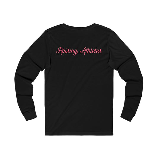 Raising Athletes Long Sleeve T Shirt | Unisex Jersey Long Sleeve Tee