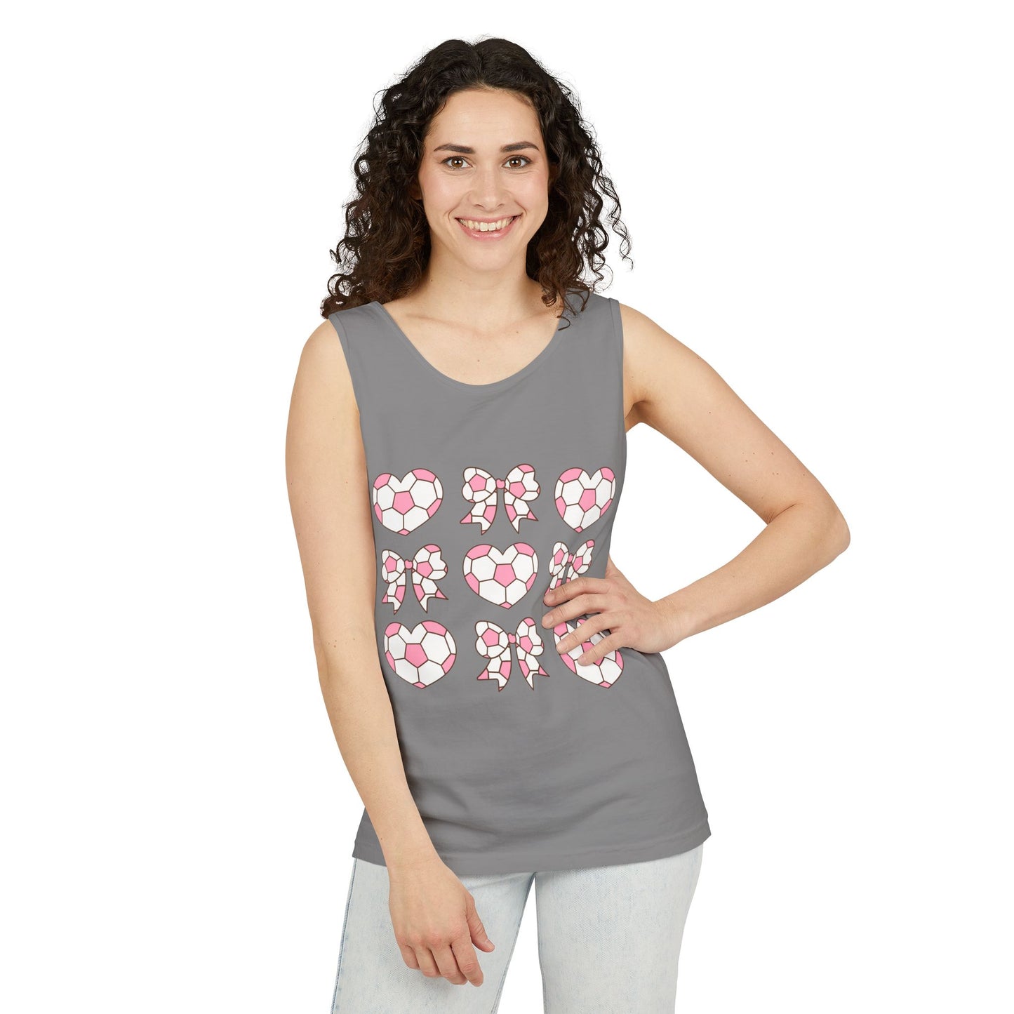 Her Game, My Heart Tank Top | Comfort Colors Tank Top