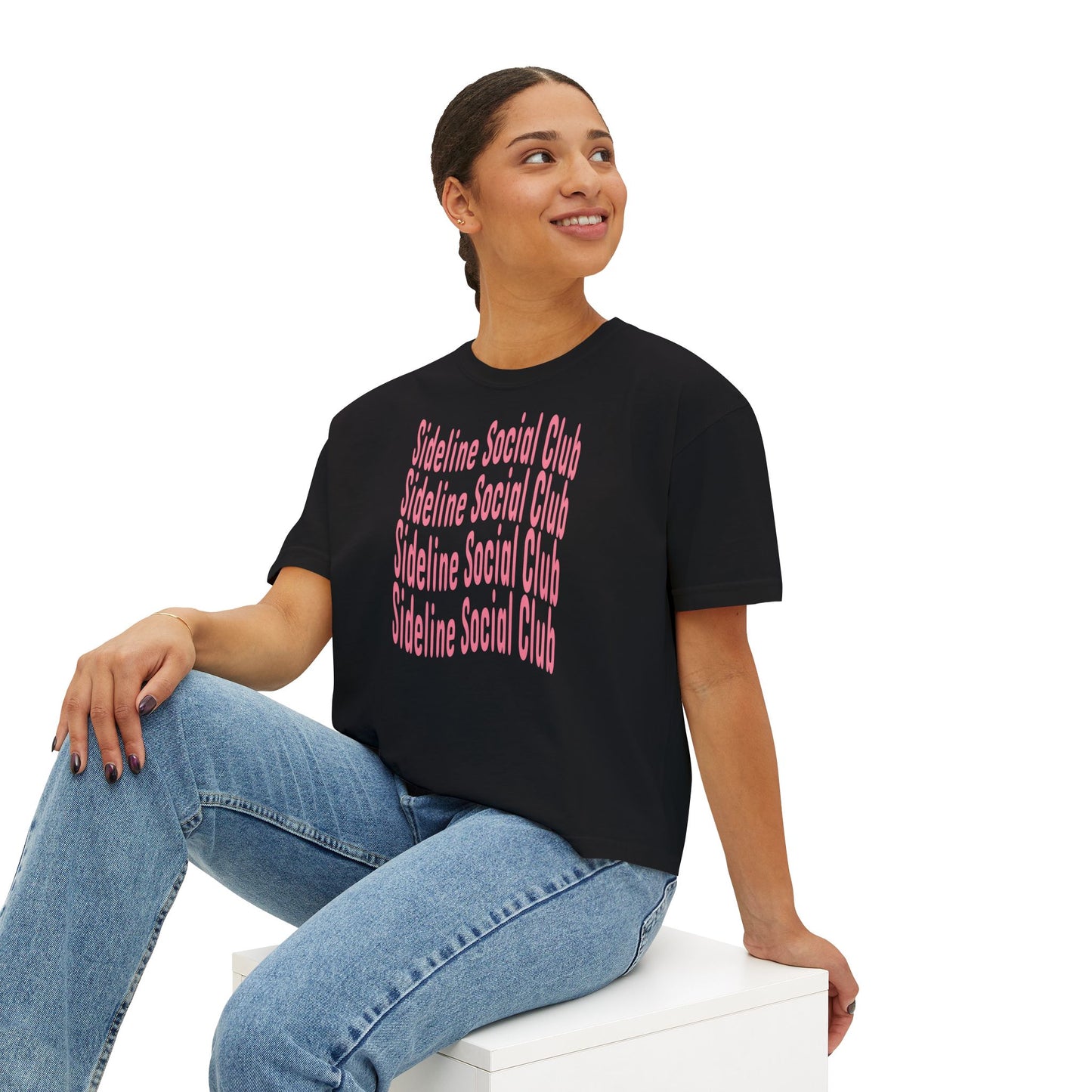 Sideline Social Club Cropped Tee | Comfort Colors Boxy Tee