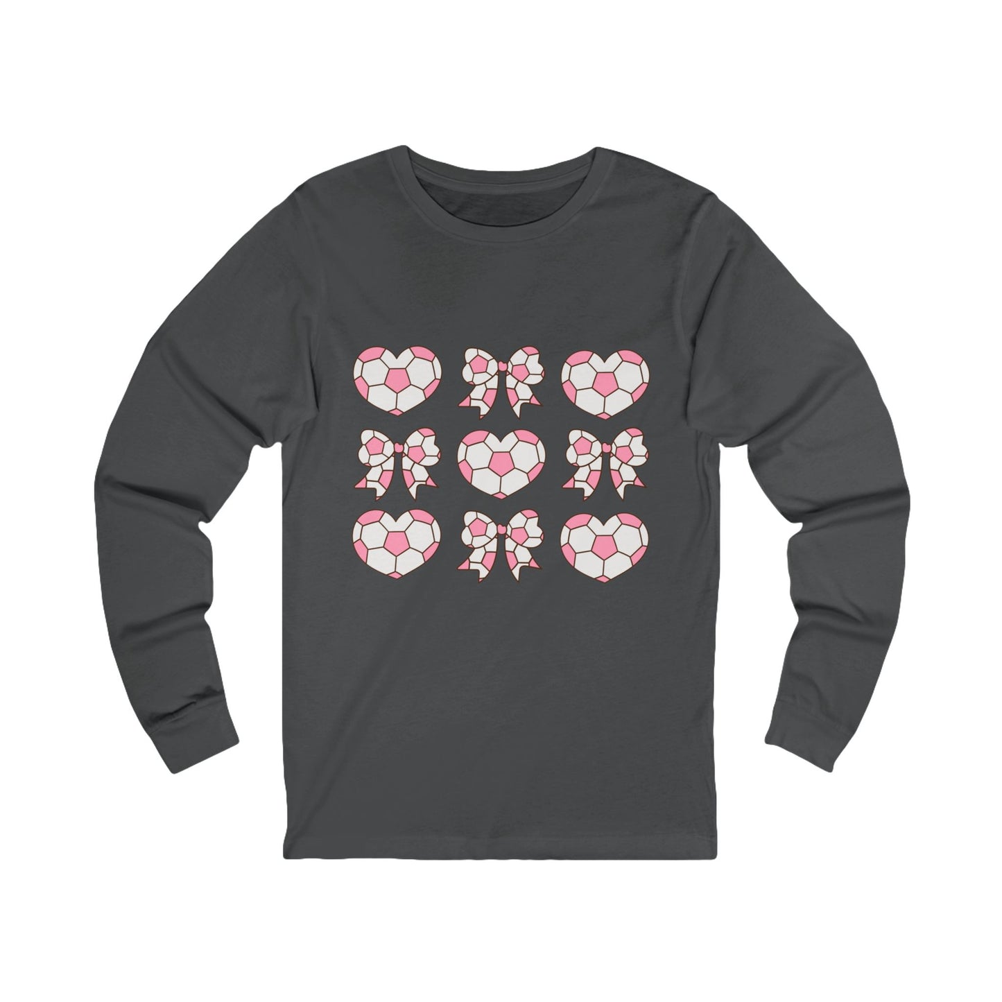 Her Game, My Heart Long Sleeve T Shirt | Unisex Jersey Long Sleeve Tee