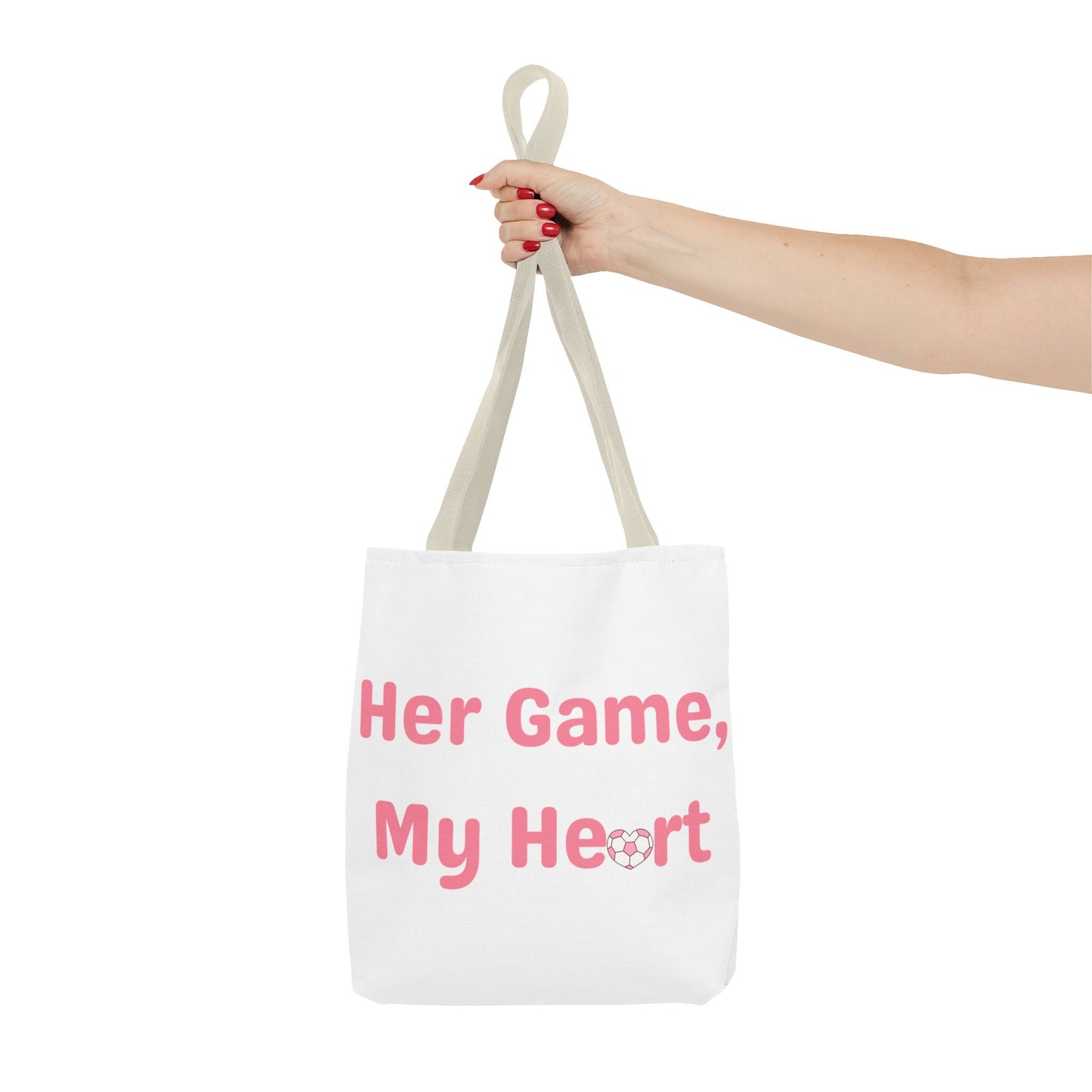 Her Game, My Heart Tote Bag