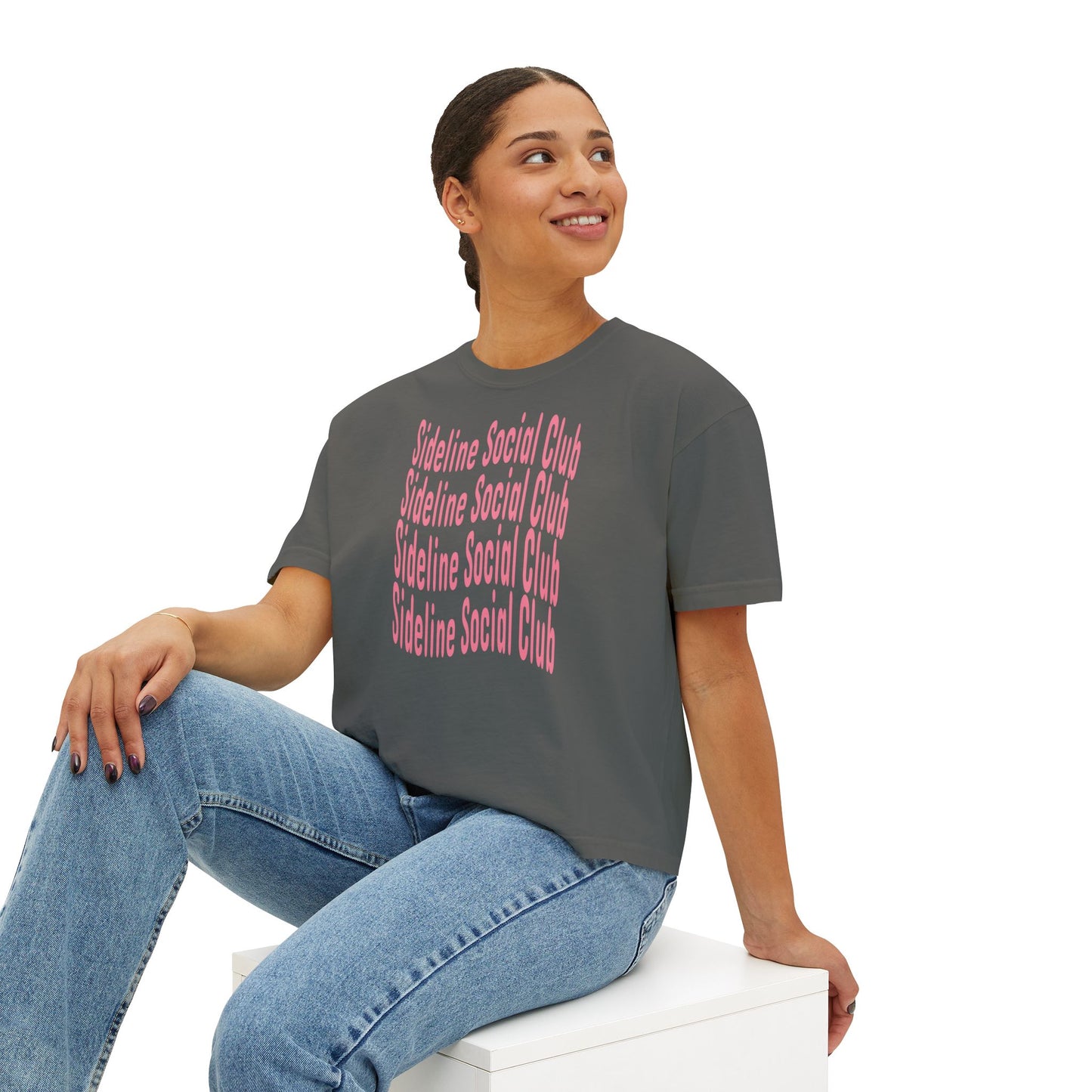 Sideline Social Club Cropped Tee | Comfort Colors Boxy Tee