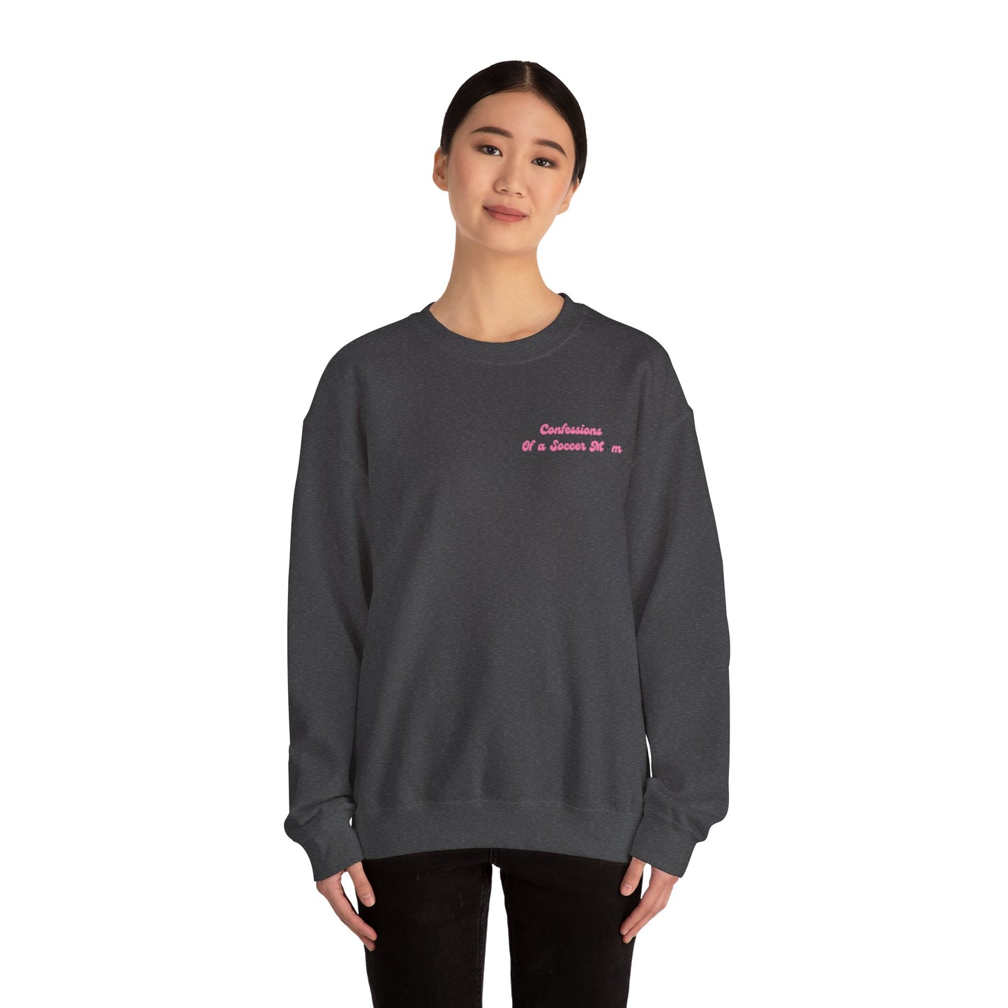 Confessions of a Soccer Mom Logo Crewneck | Unisex Heavy Blend™ Crewneck Sweatshirt
