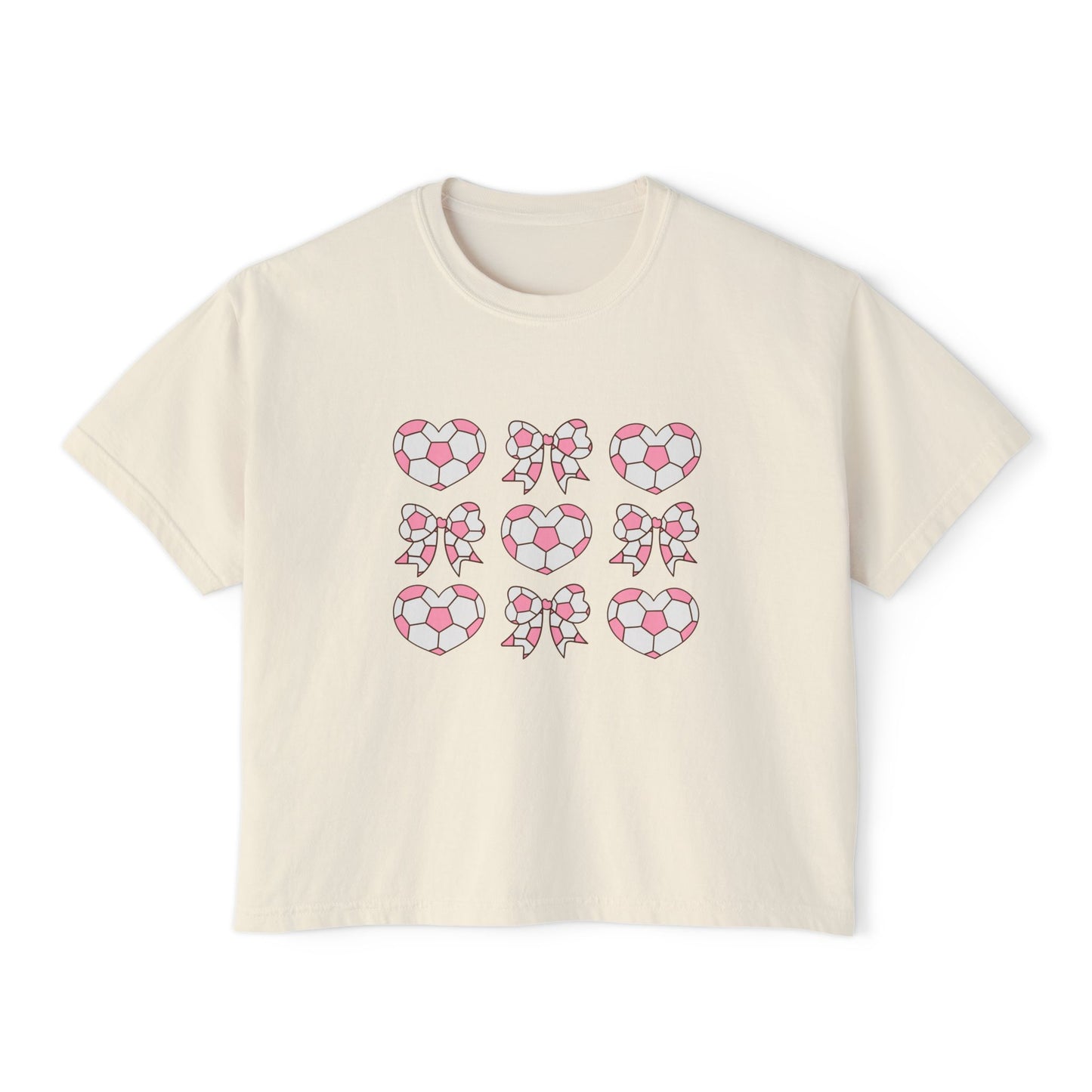 Her Game, My Heart Cropped Tee | Comfort Colors Boxy Tee
