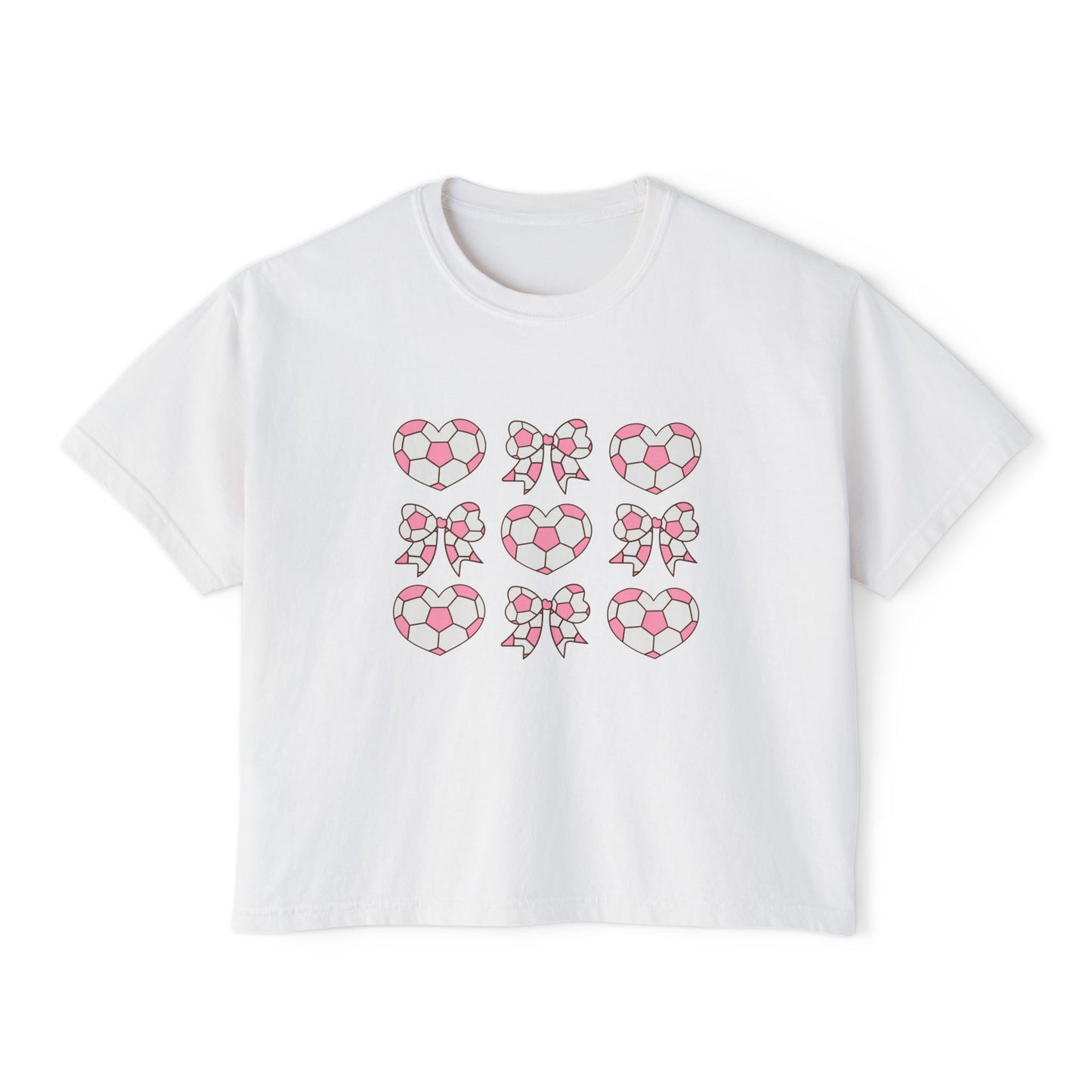 Her Game, My Heart Cropped Tee | Comfort Colors Boxy Tee