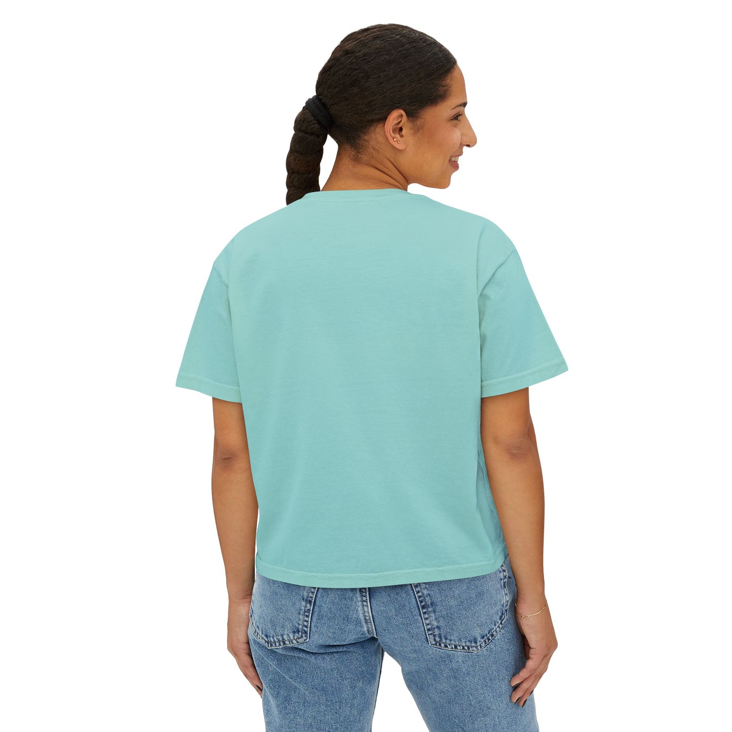 Carpool Queen Pink Design Cropped Tee | Comfort Colors Boxy Tee