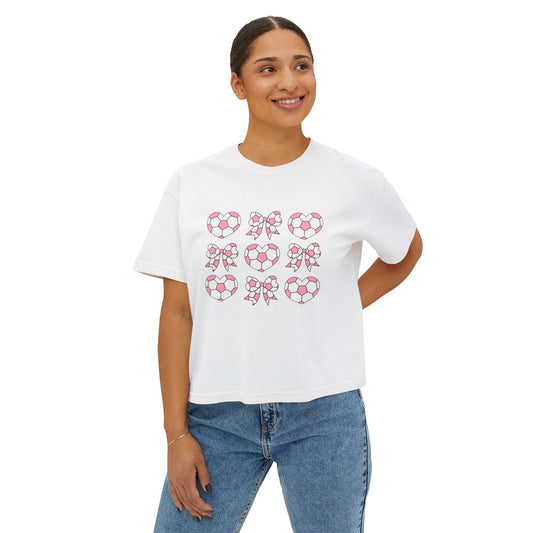 Her Game, My Heart Cropped Tee | Comfort Colors Boxy Tee