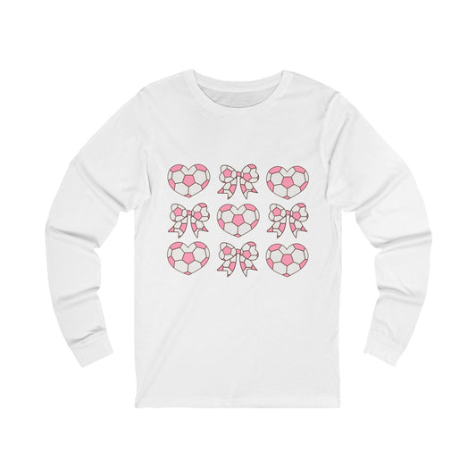 Her Game, My Heart Long Sleeve T Shirt | Unisex Jersey Long Sleeve Tee