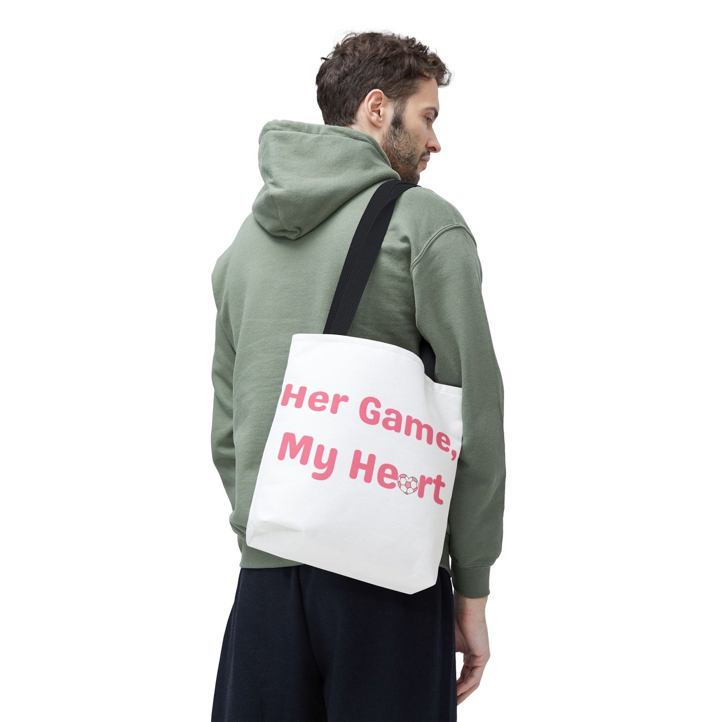 Her Game, My Heart Tote Bag