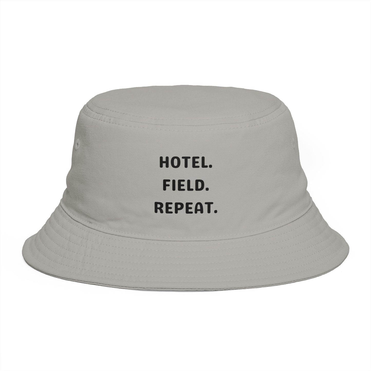 Hotel. Field. Repeat. | Bucket Hat