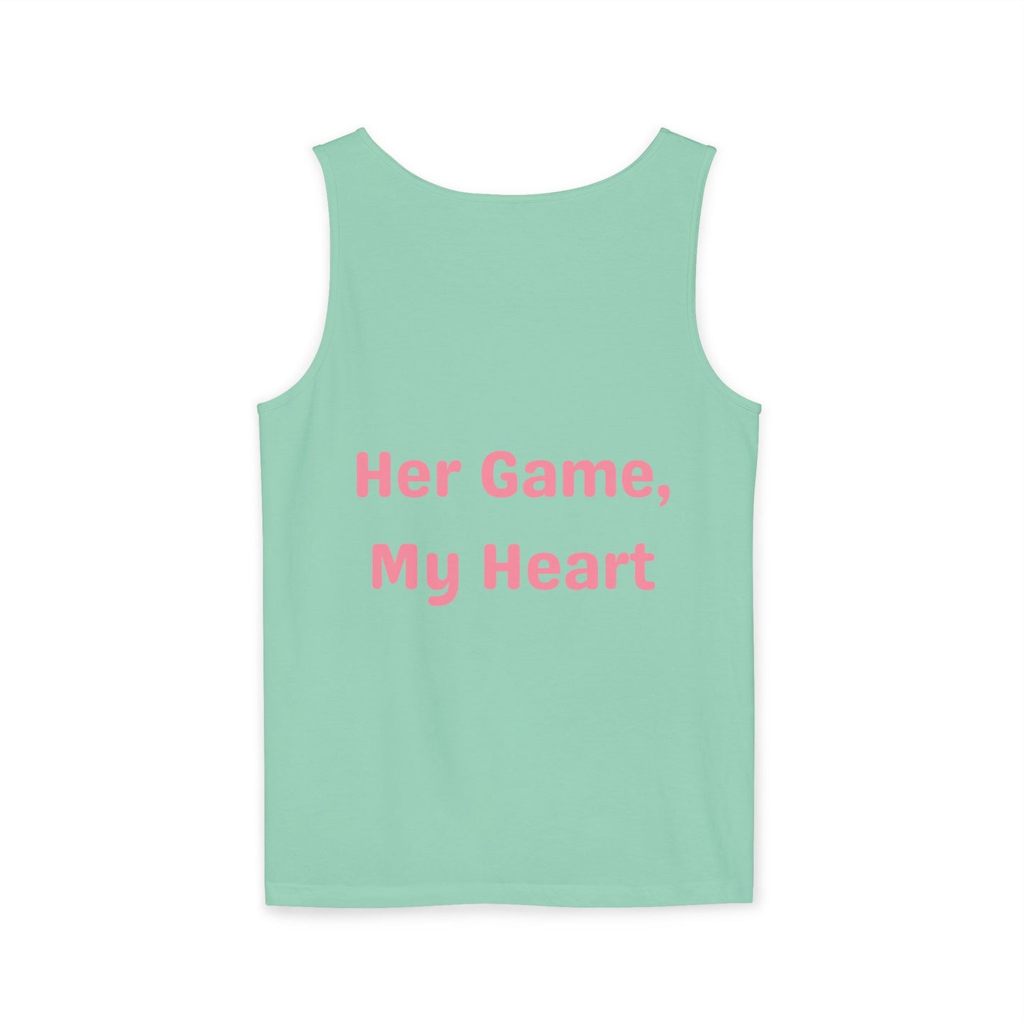Her Game, My Heart Tank Top | Comfort Colors Tank Top