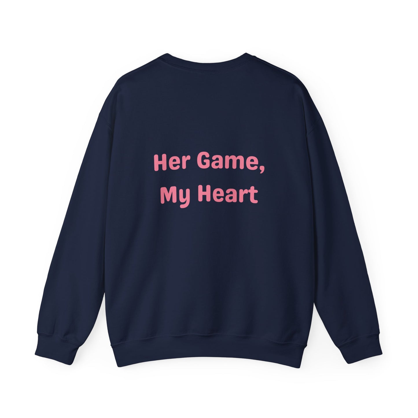 Her Game, My Heart Crewneck | Unisex Heavy Blend™ Crewneck Sweatshirt