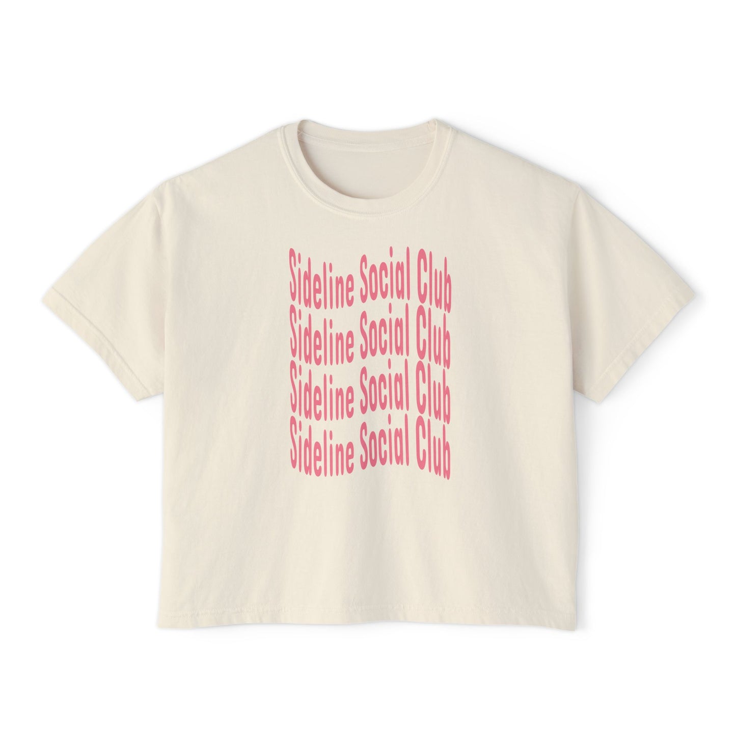 Sideline Social Club Cropped Tee | Comfort Colors Boxy Tee