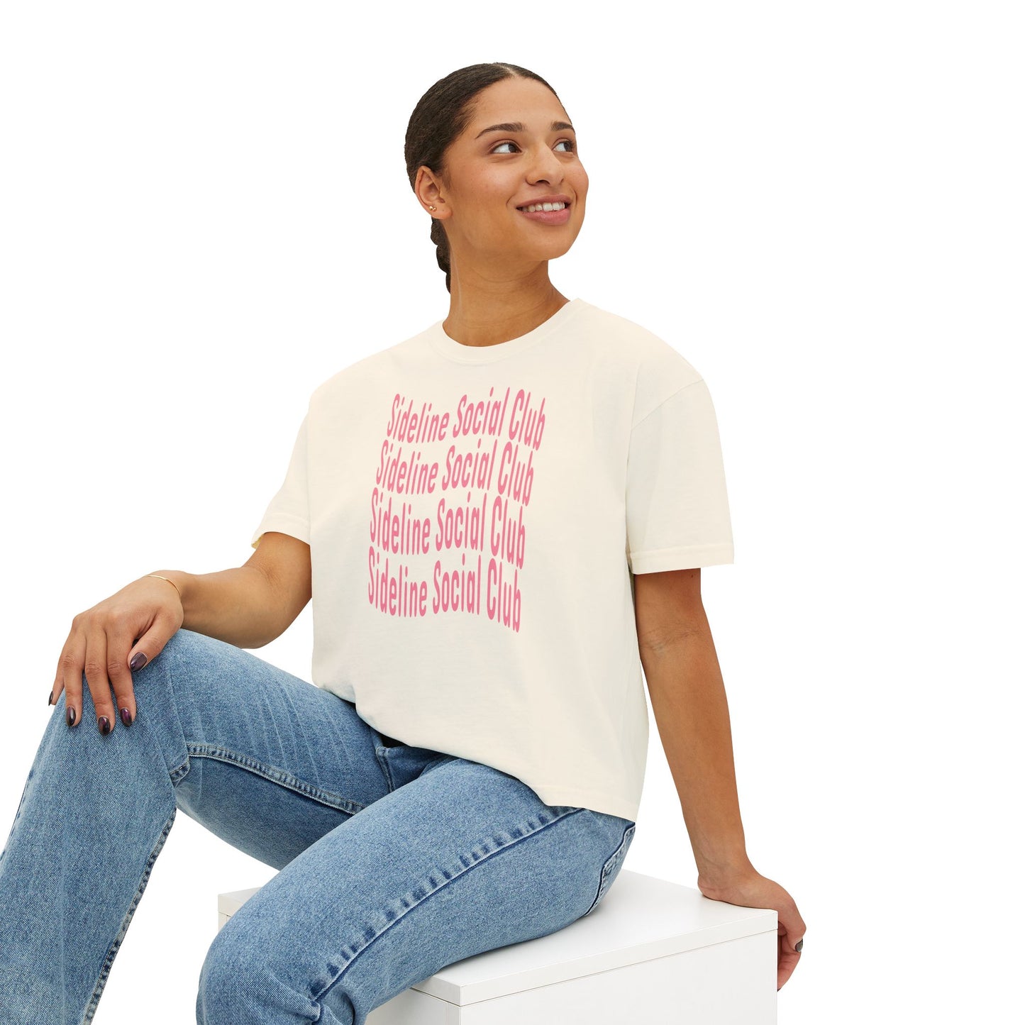 Sideline Social Club Cropped Tee | Comfort Colors Boxy Tee
