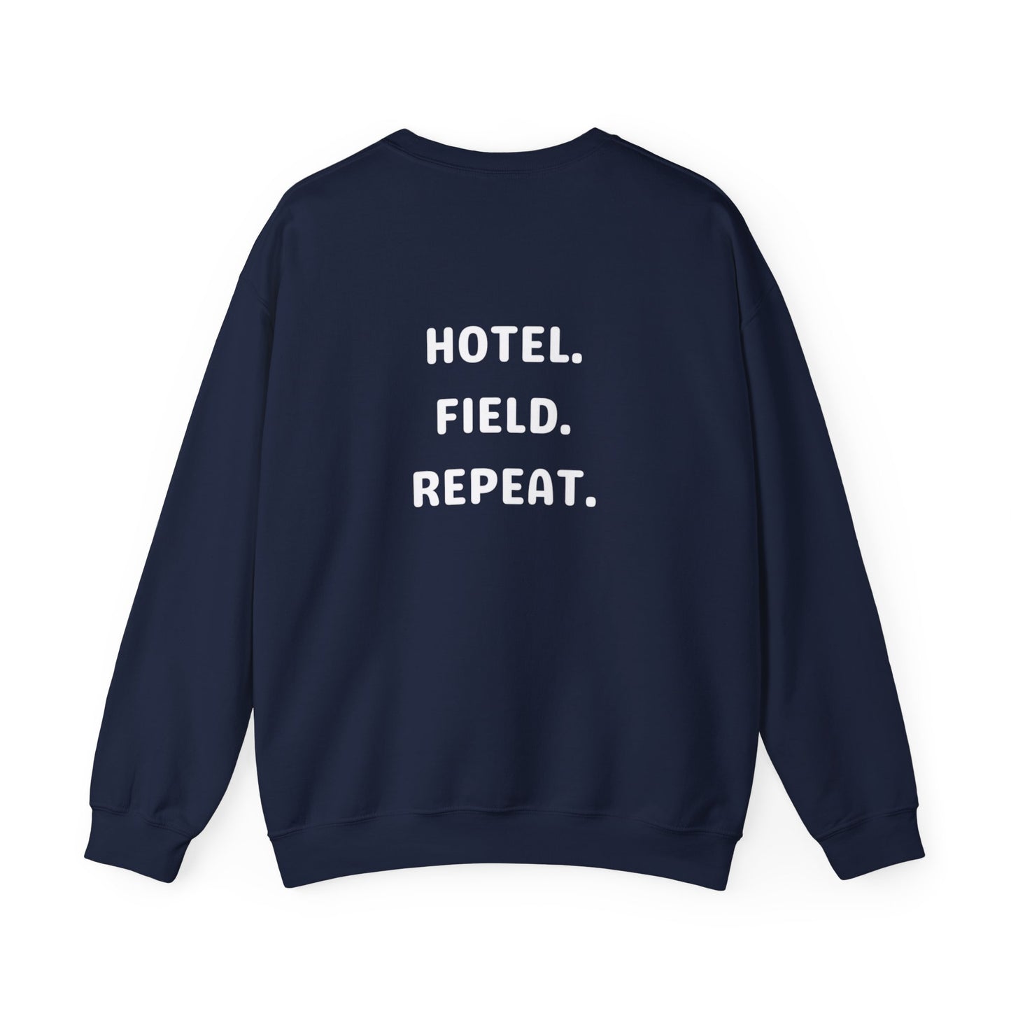 Hotel. Field. Repeat. Crewneck | Unisex Heavy Blend™ Crewneck Sweatshirt