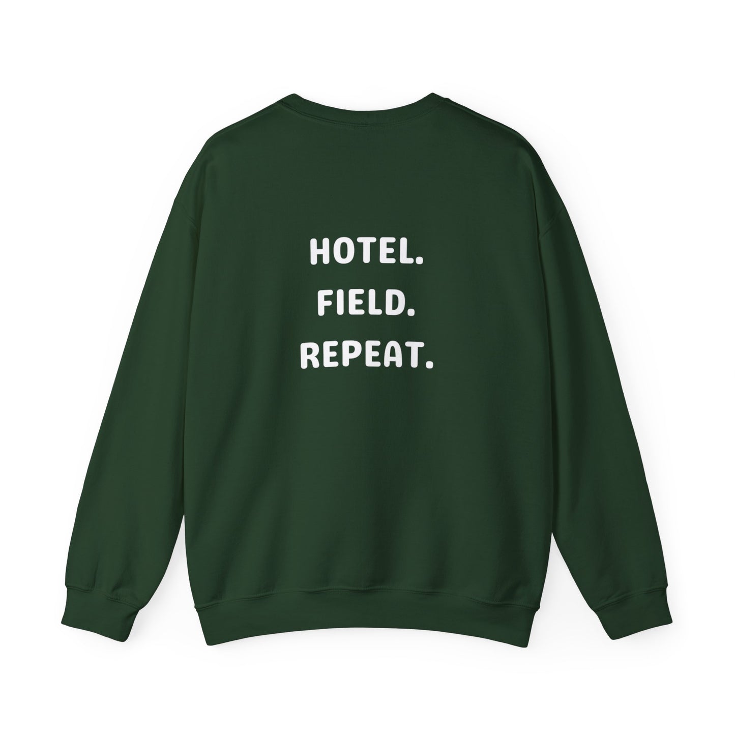 Hotel. Field. Repeat. Crewneck | Unisex Heavy Blend™ Crewneck Sweatshirt