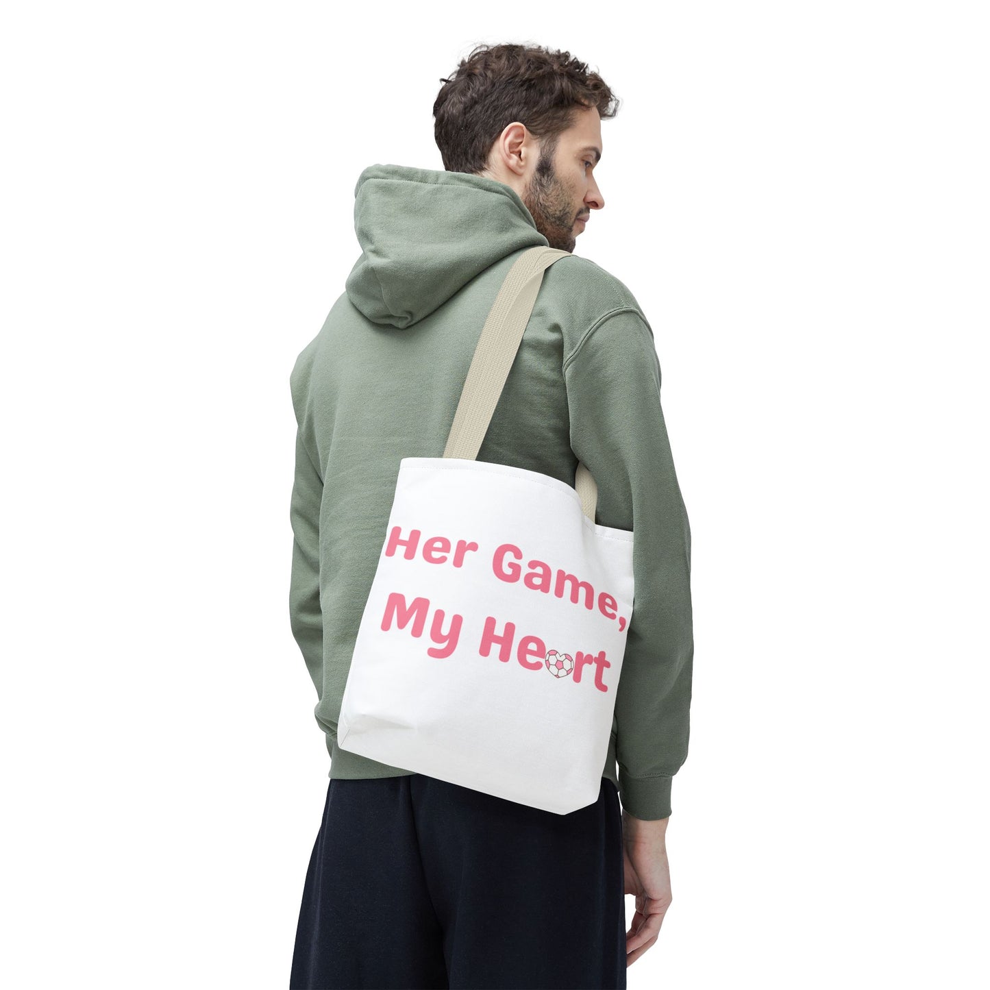 Her Game, My Heart Tote Bag