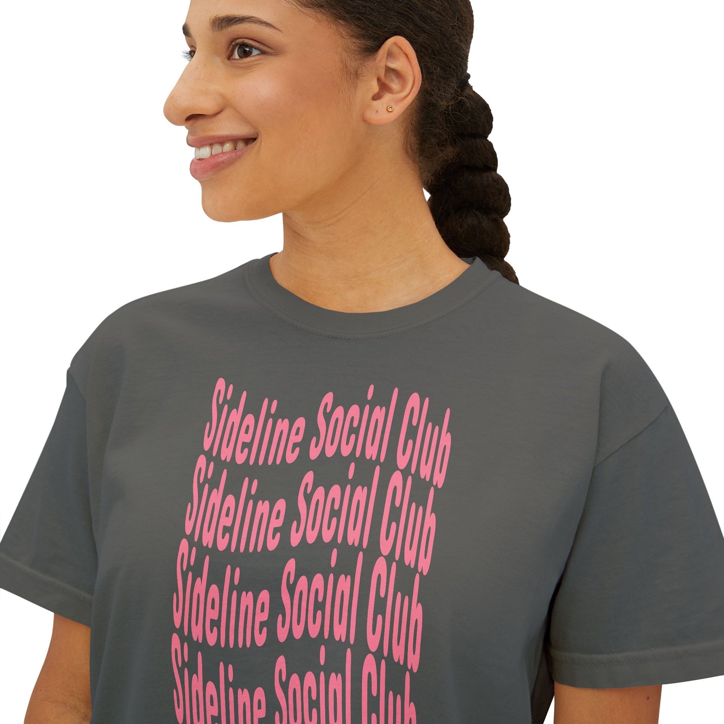Sideline Social Club Cropped Tee | Comfort Colors Boxy Tee