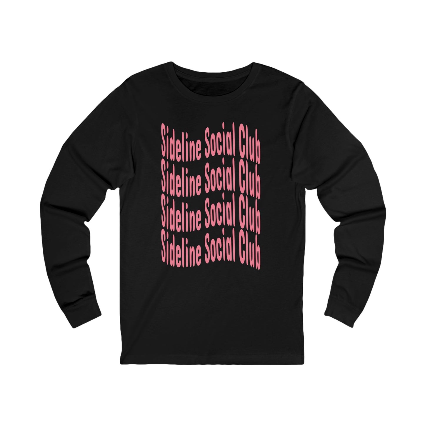 Sideline Social Club Long Sleeve T Shirt | Unisex Jersey Long Sleeve Tee