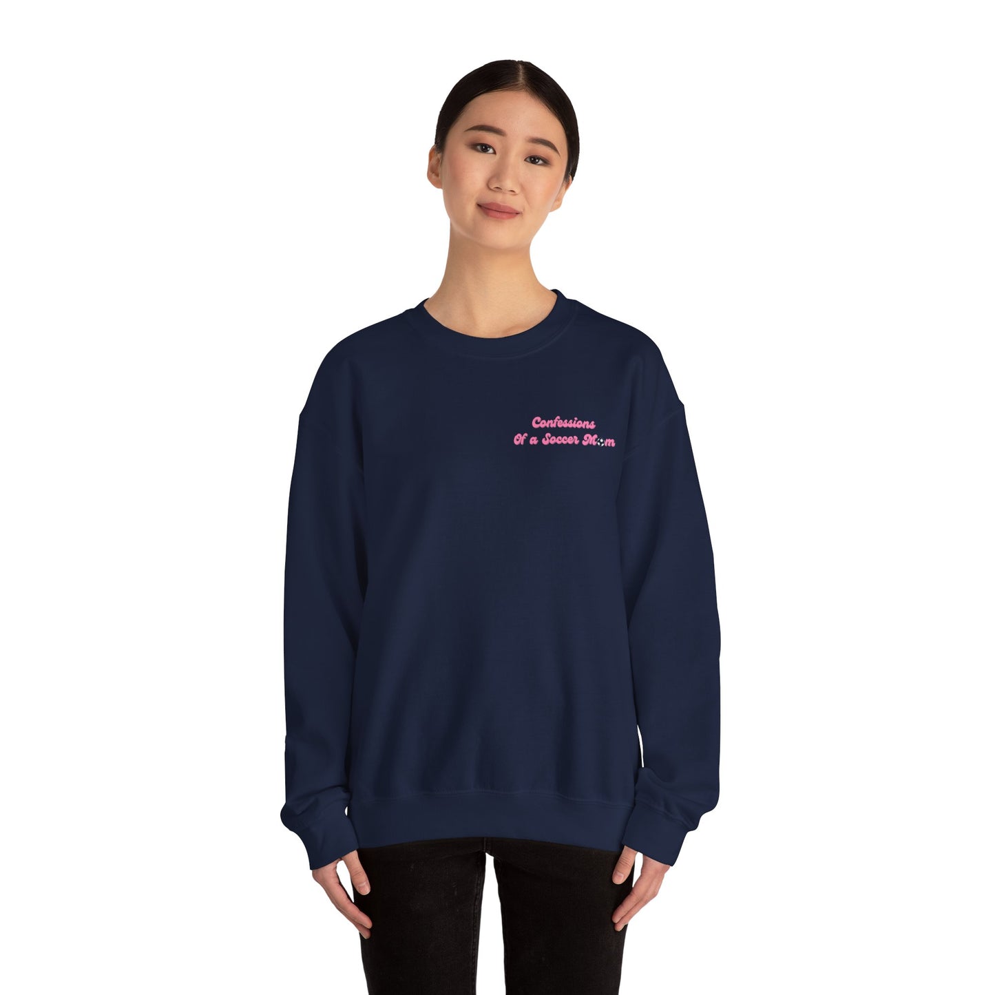 Confessions of a Soccer Mom Logo Crewneck | Unisex Heavy Blend™ Crewneck Sweatshirt