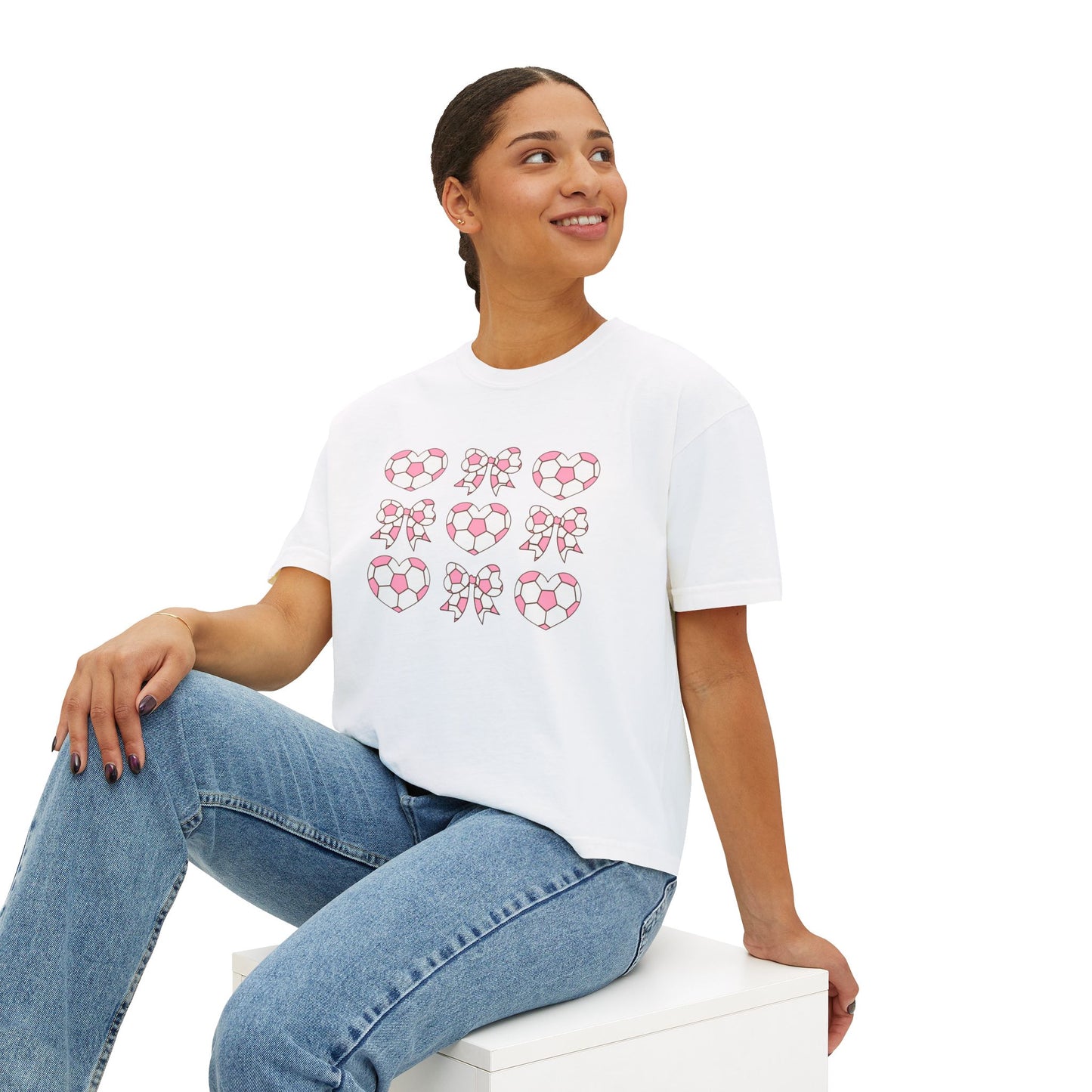 Her Game, My Heart Cropped Tee | Comfort Colors Boxy Tee