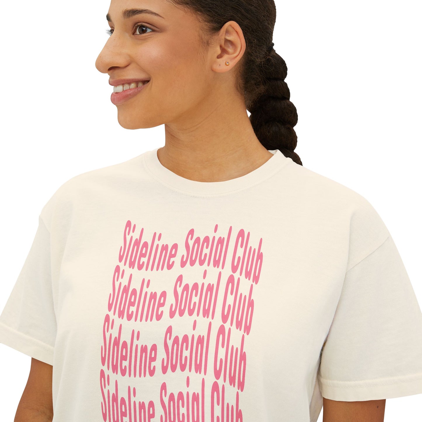 Sideline Social Club Cropped Tee | Comfort Colors Boxy Tee