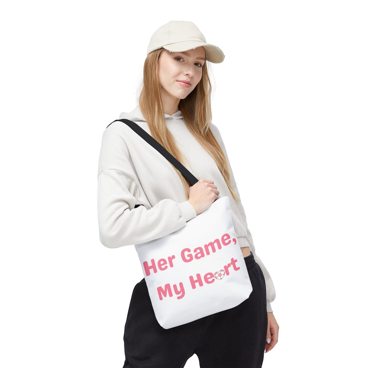 Her Game, My Heart Tote Bag