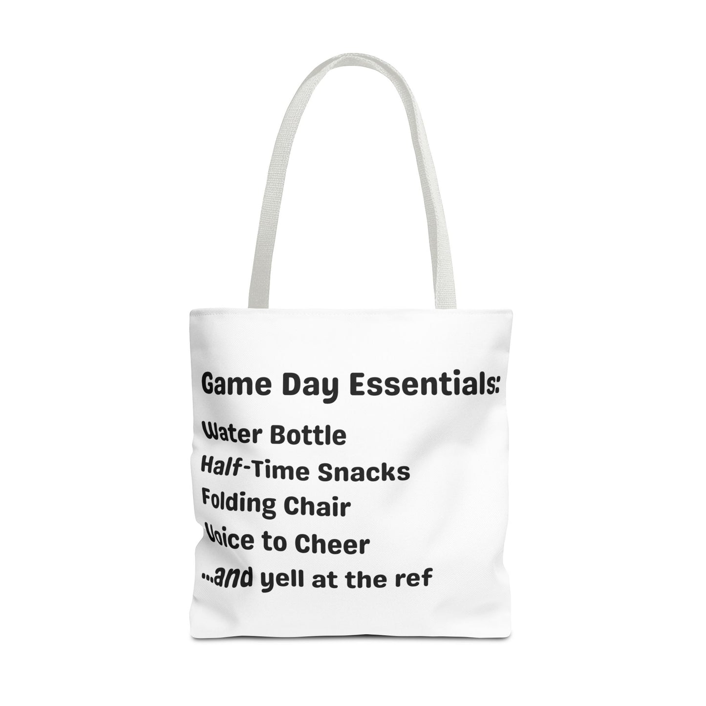 Game Day Essentials Tote Bag