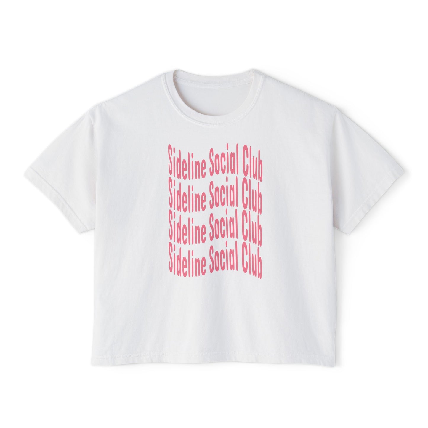 Sideline Social Club Cropped Tee | Comfort Colors Boxy Tee