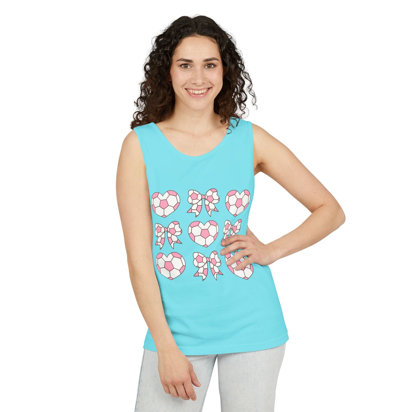 Her Game, My Heart Tank Top | Comfort Colors Tank Top
