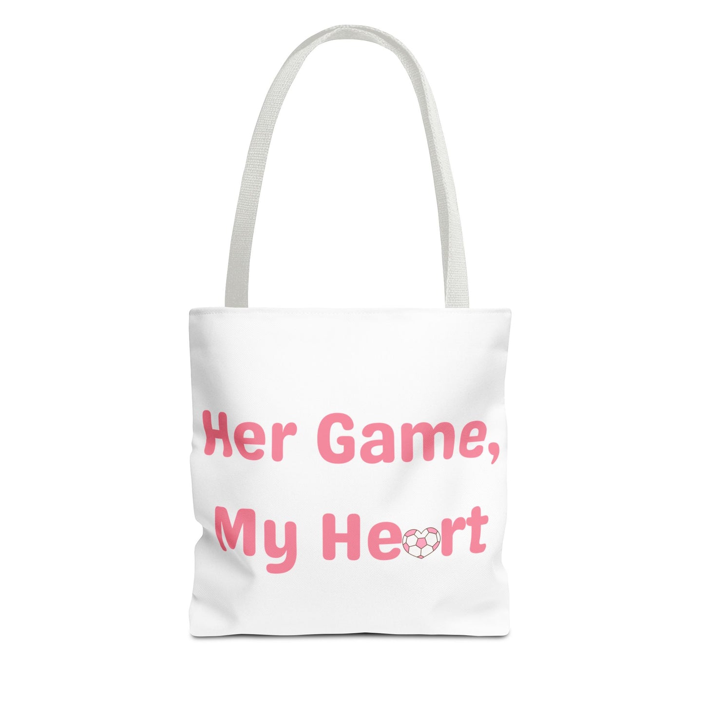 Her Game, My Heart Tote Bag