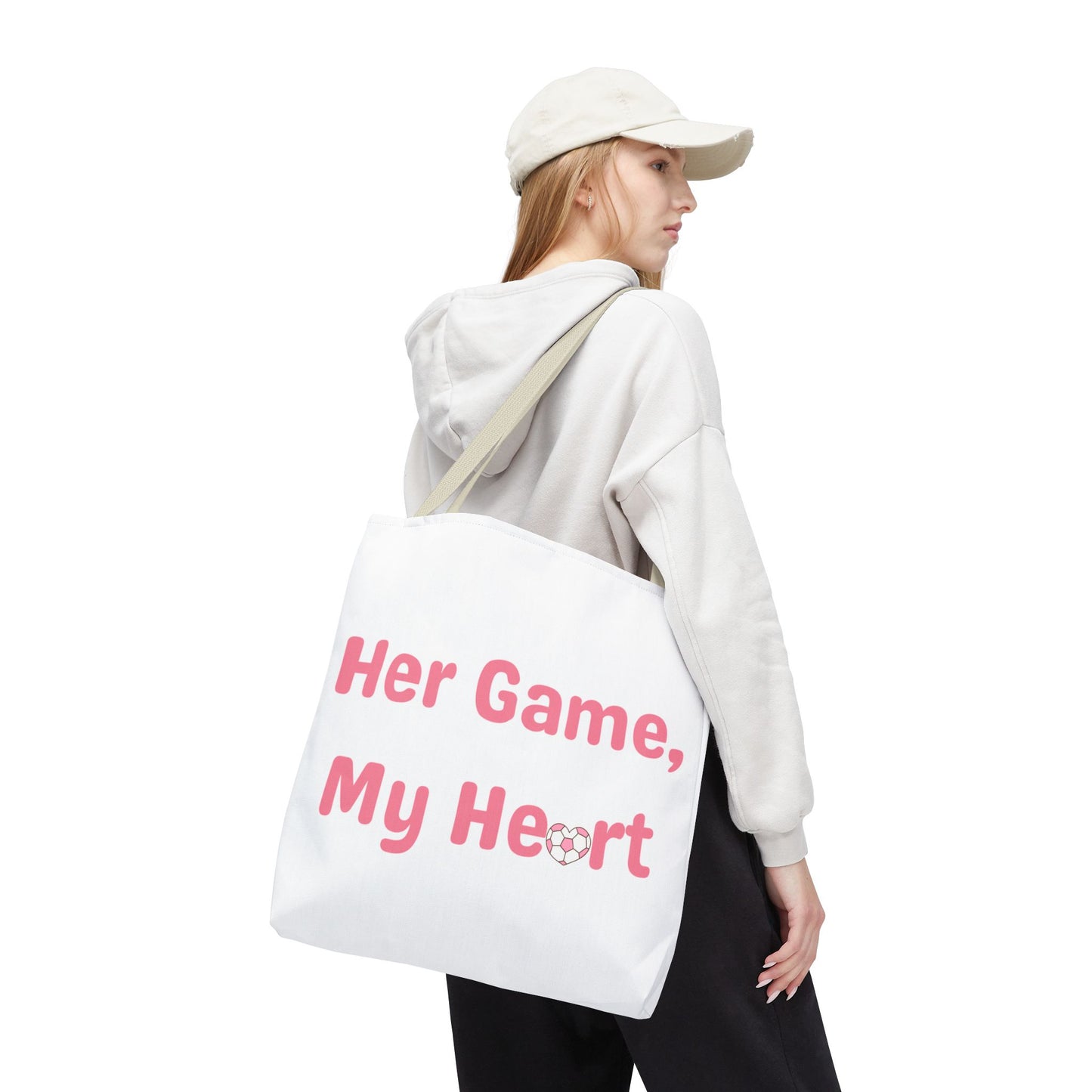 Her Game, My Heart Tote Bag
