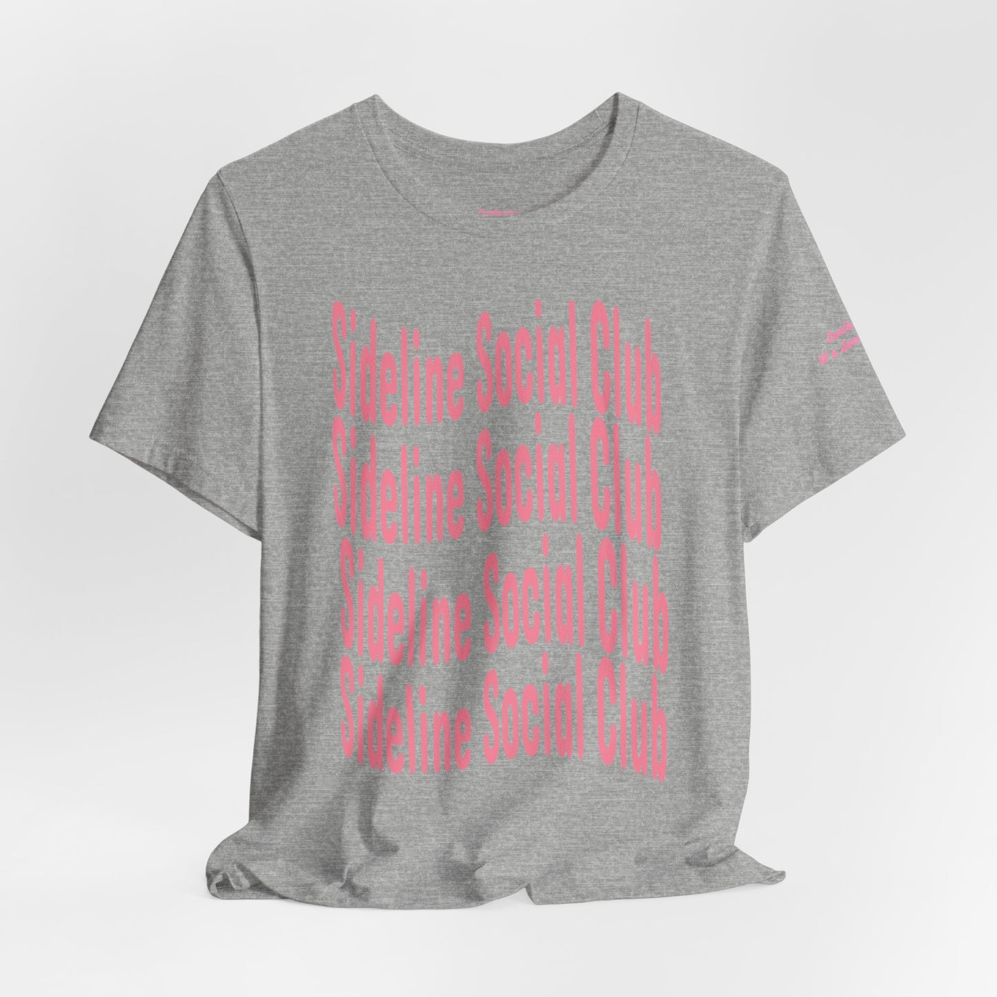 Sideline Social Club T Shirt | Unisex Jersey Short Sleeve Tee